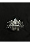 Crystal Stone Bridal Hair Comb Shiny Petal Wedding Bridal Crown Model - 5