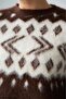 Women's Patterned Crew Neck Knitwear Sweater - 3