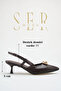 Women's high heel shoes - 5 cm thin heel pointed toe women's stiletto shoes coffee - 2