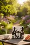 Aesthetic Figured Metal Napkin Holder Black Cafe and Home Type Decorative Napkin Holder - 3