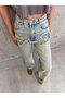 Raw Cut Mint Wide Leg Jean - 6
