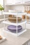3-Layer White Plastic Cabinet Organizer Shelf (Single) - 3