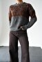 Women's Patterned Crew Neck Knitwear Sweater