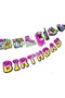 Back to the 80's - Neon Retro 80's Themed "Happy Birthday" Text Banner - 8