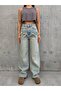 Raw Cut Mint Wide Leg Jean - 4