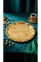 Nare Gold Round Patterned Coffee Presentation Cast Iron Tray 25 cm