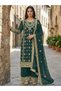 Green Faux Georgette Top Pent & Dupatta - HRT6711 | Green