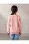 Girls Pale Pink Heart Print Sweatshirt - 4