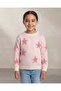 Girls Pink Star Pattern Pullover - 2