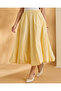 Women Yellow A-Line Puffball Skirt