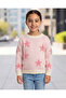 Girls Pink Star Pattern Pullover