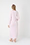Long Sleeve Maternity Nightgown Set with Lace Detail, Suitable for Breastfeeding - 6