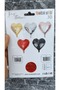 10 Red Heart Foil Balloons - 45 cm (18 Inch) - 10 Heart Foil Balloon Set - 3