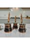 Copper 3-Piece Enamel-Engraved Classic Coffee Pot - 3