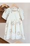 Premium Series-Embroidered Girls' Dress and Denim Jacket Set - 5