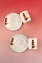 Red Fairy Two Person Porcelain Coffee Cup Set - 2