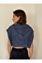 Perforated Crop Spring Knitwear Women's Indigo - 5