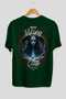 Viking Mythology 11 Back Printed Green Oversize T-Shirt Men Women Cotton Crewneck Tshirt - 2