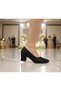 (Park Moda) Damlataş Detailed Heeled Women's Shoes Black - 5