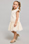 Girl'S Ivory Embroiderd Top And Skirt Set - 2