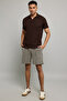 Textured Polo T-Shirt With Short Sleeves - 2