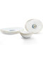 Dinnerware 12 Pcs Set Gold line Opal Glassware Microwave safe, Dishwasher safe