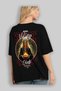 Viking Mythology 16 Back Printed Black Oversize T-Shirt Men Women Cotton Crew Neck T-Shirt - 4
