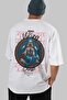 Frigg Back Printed White Oversize T-Shirt Men Women Cotton Crew Neck T-Shirt - 6