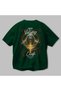 Viking Mythology 15 Back Printed Green Oversize T-Shirt Men Women Cotton Crew Neck T-Shirt - 3