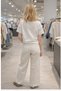 Girl's Ecru High-Waisted Wide-Leg Jeans – Comfortable Fit, Stylish Casual Denim - 5