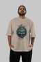 Thor Front Printed Beige Oversize T-Shirt Men Women Cotton Crew Neck T-Shirt - 5