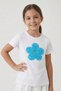 Girl's Turquoise Daisy T-Shirt April 23 October 29 Show T-Shirt - 3
