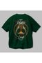 Viking Mythology 16 Back Printed Green Oversize T-Shirt Men Women Cotton Crew Neck T-Shirt - 3