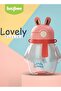 600ml Baby Sipper Bottle, Leakproof BPA-Free with Straw & Carry Rope Pink - 4