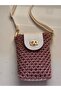 Handmade Phone Bag |   Silvery Rope Handmade Phone - Keychain Bag |   Handmade Mini Bag - 2