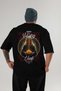 Viking Mythology 16 Back Printed Black Oversize T-Shirt Men Women Cotton Crew Neck T-Shirt
