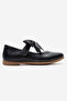 Children's Ribbon Shoes Black Leather - 2