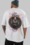 Viking Mythology 5 Back Printed White Oversize T-Shirt Men Women Cotton Crew Neck T-Shirt - 5