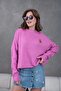 Women's Crew Neck Oversized Knit Sweater 227045Sw - 2