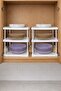 3-Layer White Plastic Cabinet Organizer (Set of 2) - 6