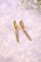 Elegant Sparkling Gold Earrings 4 cm