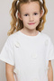 Appliqued T-Shirt With Crew Neck And Short Sleeves - 4