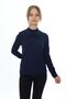 Girl's High Neck Long Sleeve Asymmetrical T-Shirt