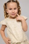 Girl'S Beige Embroiderd Top And Skirt Set - 2