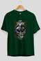 Viking Mythology 13 Pre-Printed Green Oversize T-Shirt Men Women Cotton Crew Neck T-Shirt
