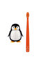 Fun Animal Hygienic Toothbrush Holder for Kids, Soft Bristle Toothbrush, Penguin, 3Y+ - 3