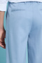 Boy'S Blue Solid Pants With Button Closure - 6