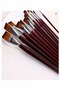 Flat Tip Number 4 Painting Brush 1 Pack of 5 Sable Cut Tip Brush Set Gouache Water-Based Acrylic Oil B - 4