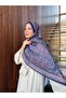 شال قطني ناعم منقوش من سلسلة نوستالجيا ps227 - 4