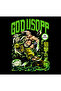 One Piece - Usopp - Anime Printed Unisex 100% Cotton Crew Neck Black Sweatshirt - 2